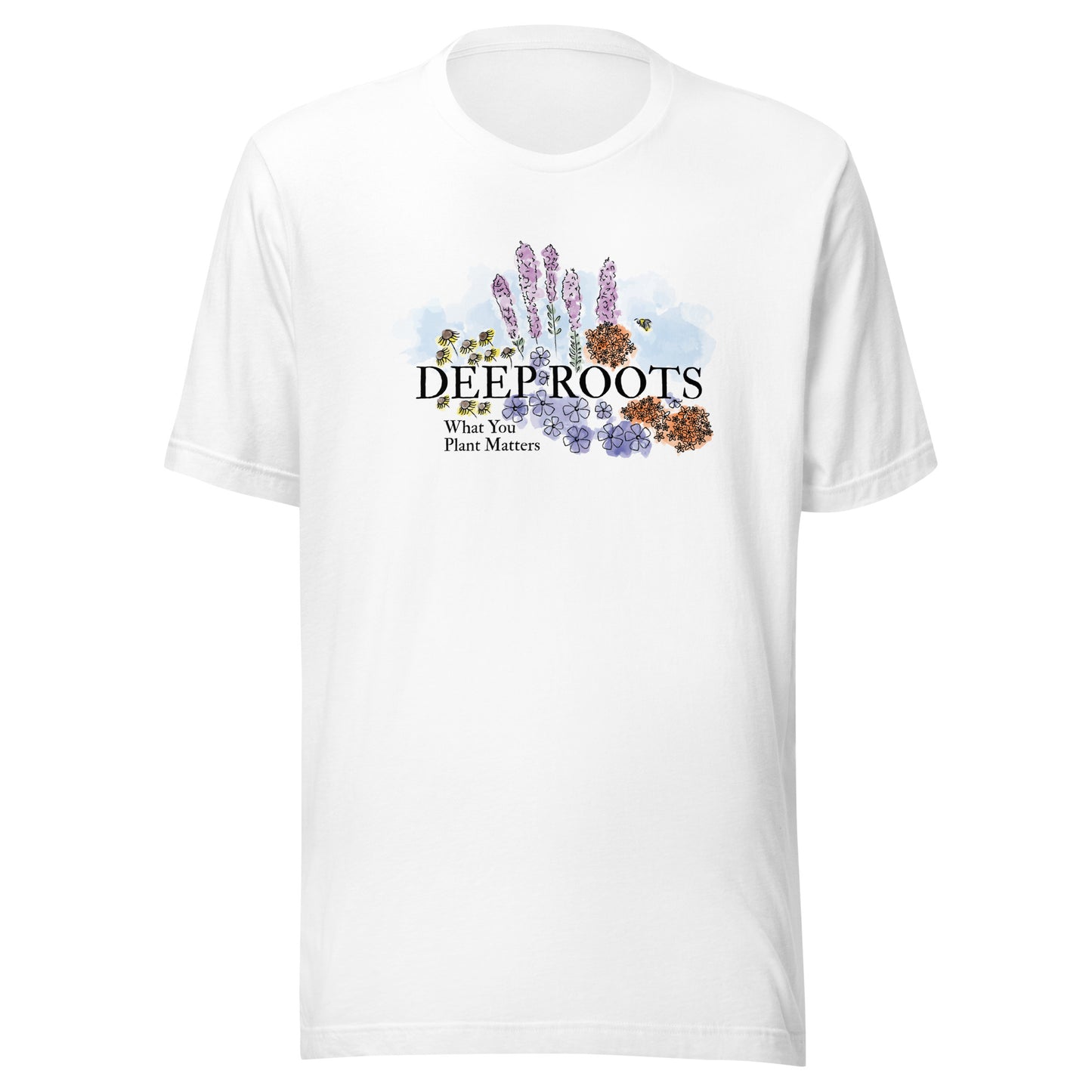 Deep Roots KC | Bella + Canvas Unisex Jersey Tee in White