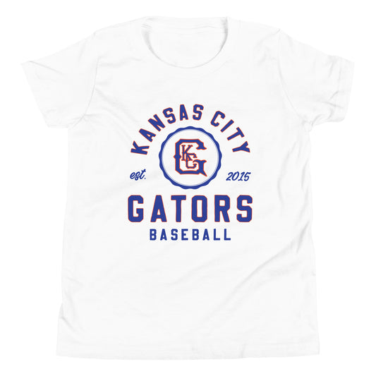 Gators Baseball YOUTH Vintage Jersey Tee in White