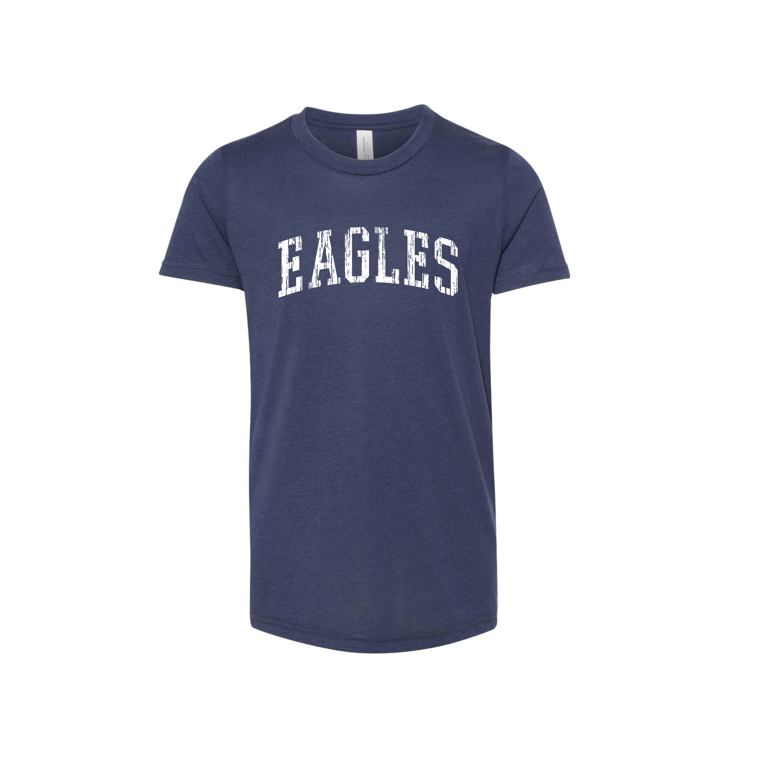EAGLES YOUTH Bella + Canvas Triblend Tee in Navy