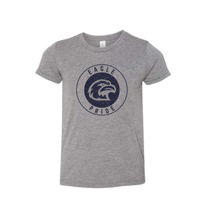 Youth Eagle Pride Triblend Tee in Grey Triblend
