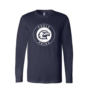 Eagle Pride Long Sleeve Tee in Navy
