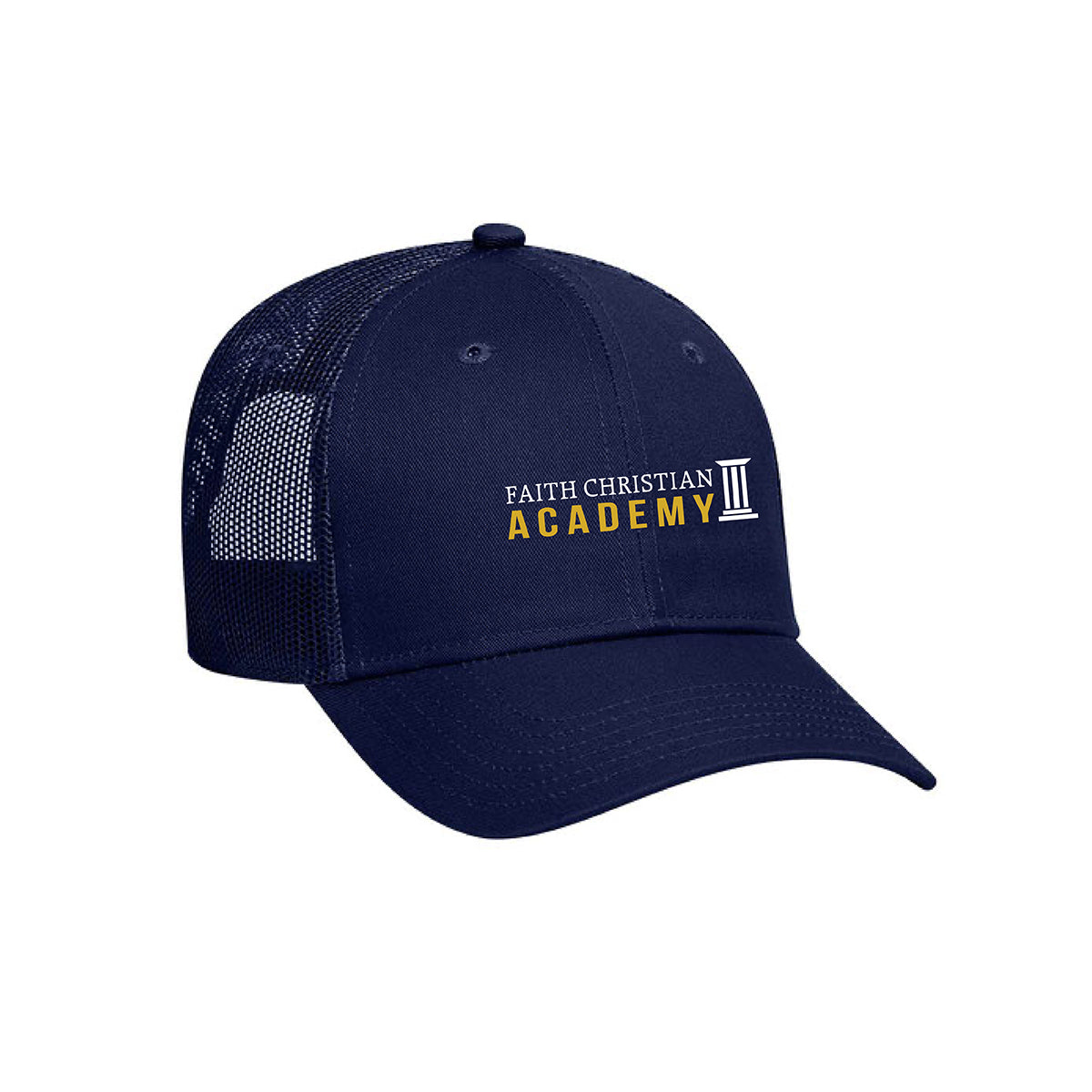 FCA Academic Low-Profile Trucker Hat in Navy