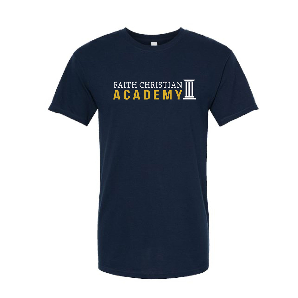 FCA Academic Unisex M&O Soft Touch Tee in Navy
