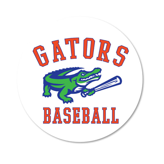 Gators Baseball Sticker 3" Round