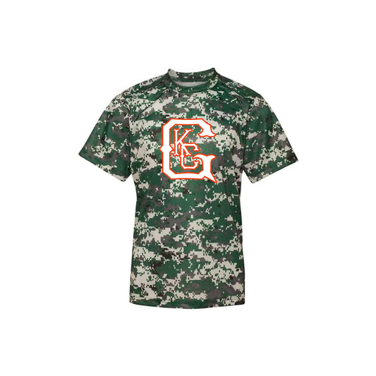 Youth KCG Sport Performance Tee in Forest Digital Camo