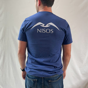 Nisos Bella Canvas Triblend Tee in Navy