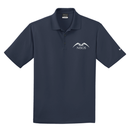 Nisos Nike Dri-fit Micro-Pique Polo in Navy