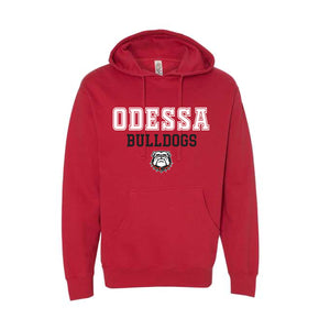 Odessa Bulldogs Independent Trading Company Midweight Hoodie in Red