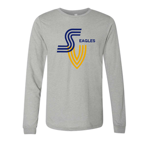 SV Eagles Bella Canvas Triblend Long Sleeve Tee in Athletic Gray