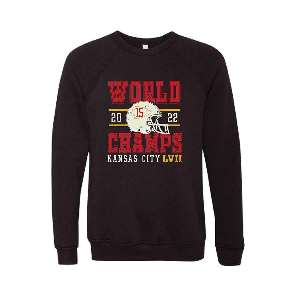 Kansas City Football World Champs Grey Hoodie by Charlie Hustle