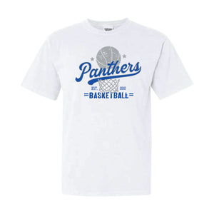 Panthers Unisex Comfort Colors Heavyweight Tee in White